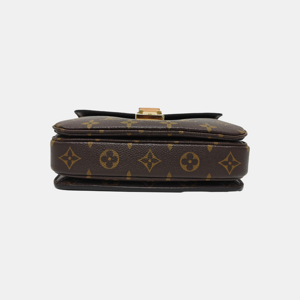 MÉTIS EAST WEST Monogram Coated Canvas Brown