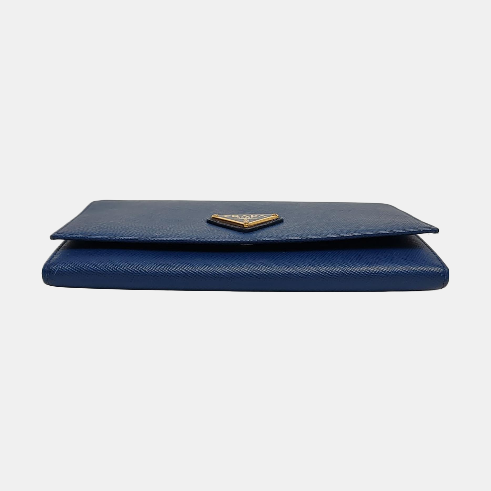 Leather Wallet Blue