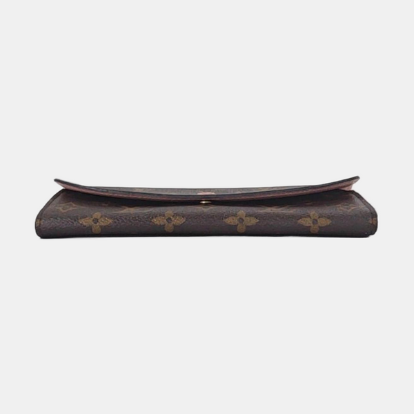EMILIE Monogram Coated Canvas Brown Wallet