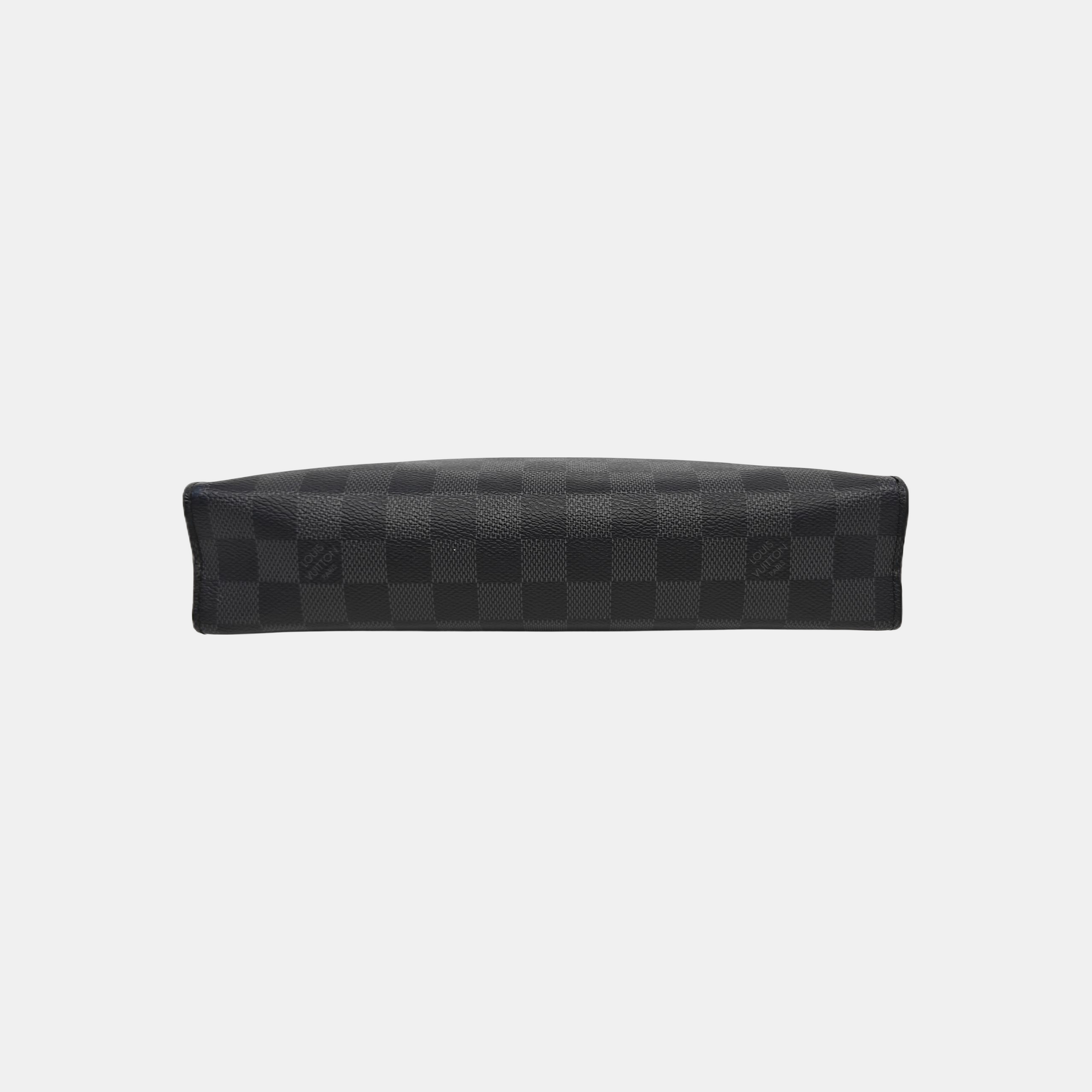 Pochette Voyag MM Damier Graphite Coated Canvas Gray