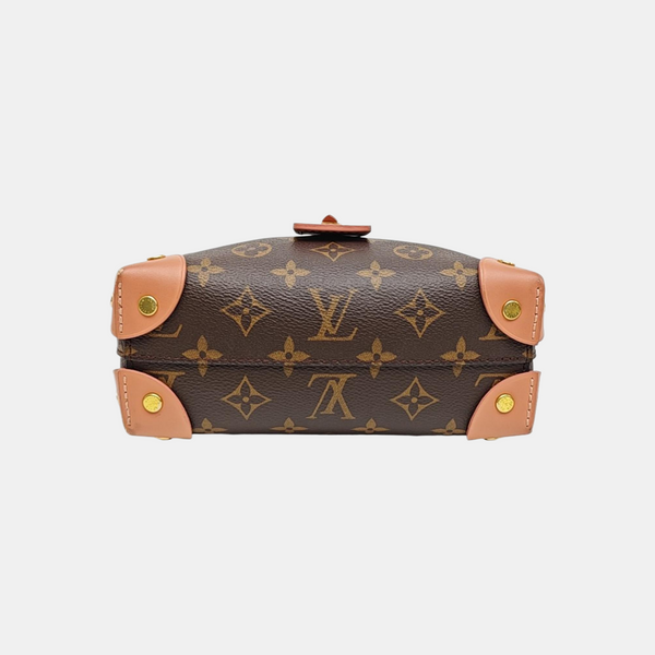 PETITE MALLE Monogram Coated Canvas Brown
