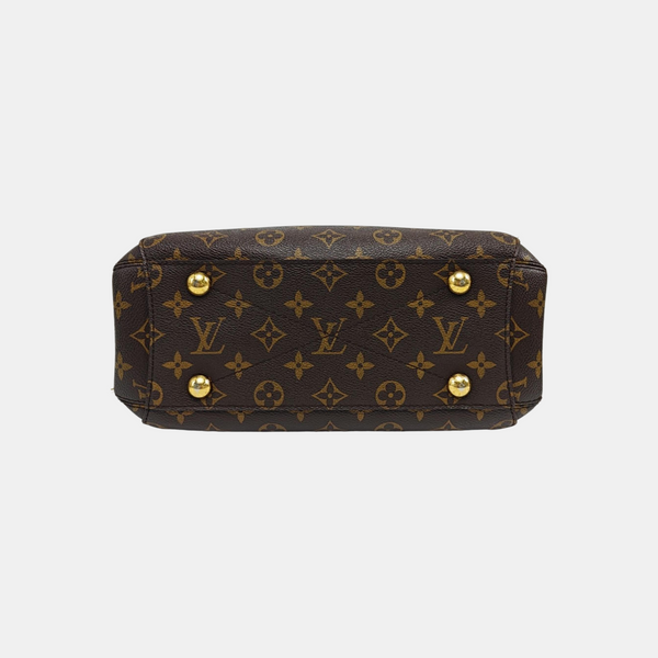 MONTAIGNE BB Monogram Coated Canvas Brown