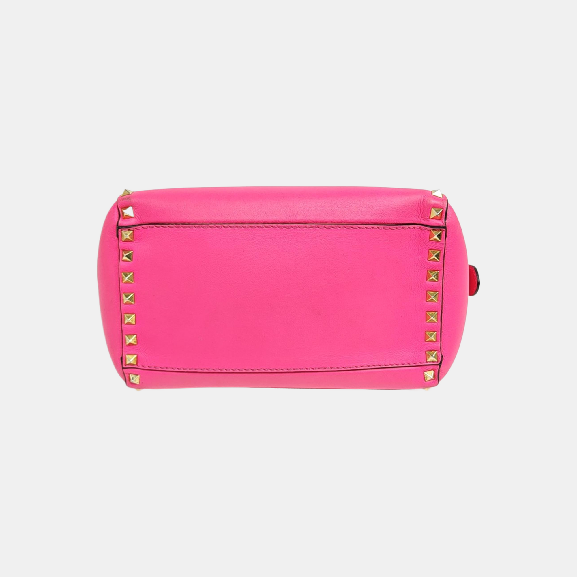 Rockstud Calfskin Red