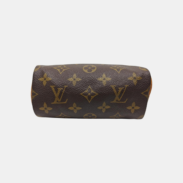 SPEEDY Nano Monogram Coated Canvas Brown