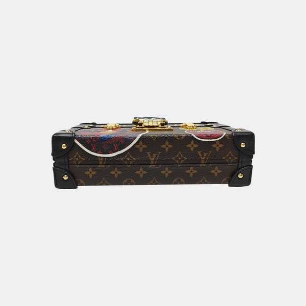 PETITE MALLE Monogram Coated Canvas Brown