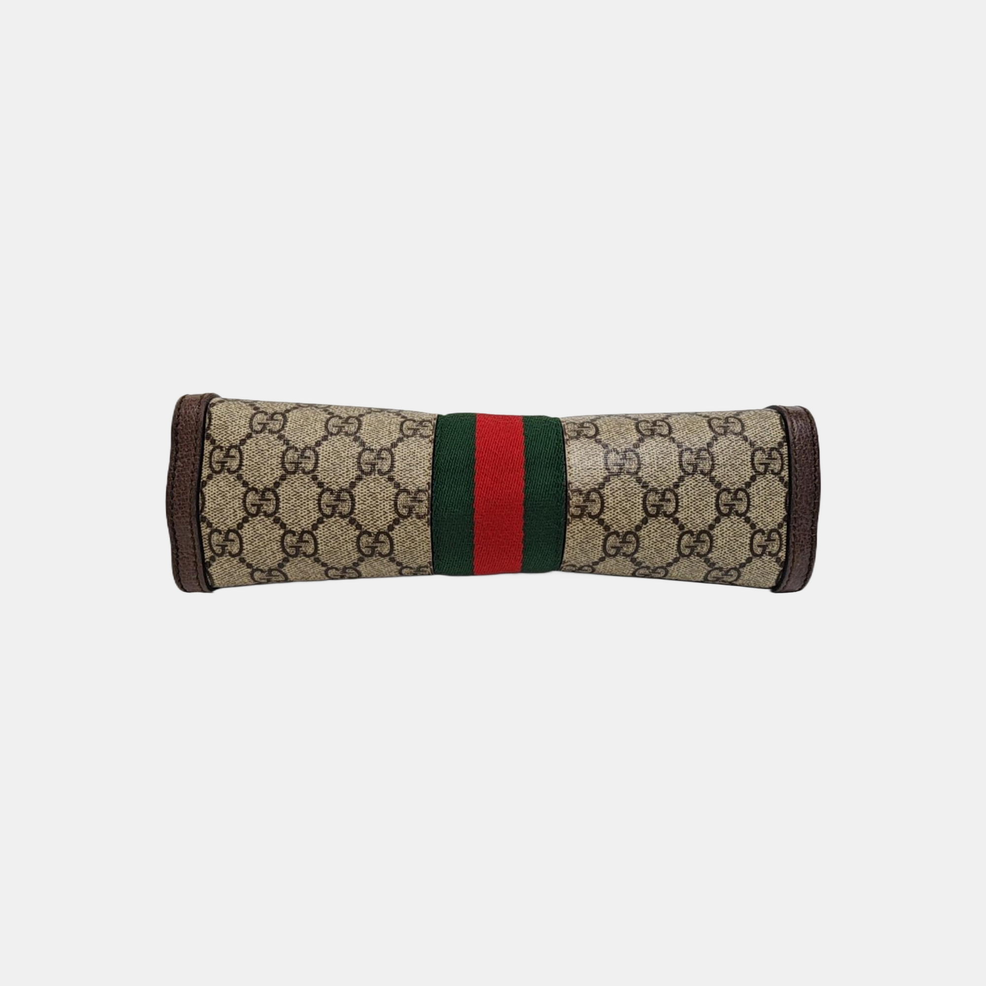 Ophidia Small Monogram Coated Canvas Beige