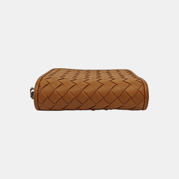 Lambskin Card Holder Brown