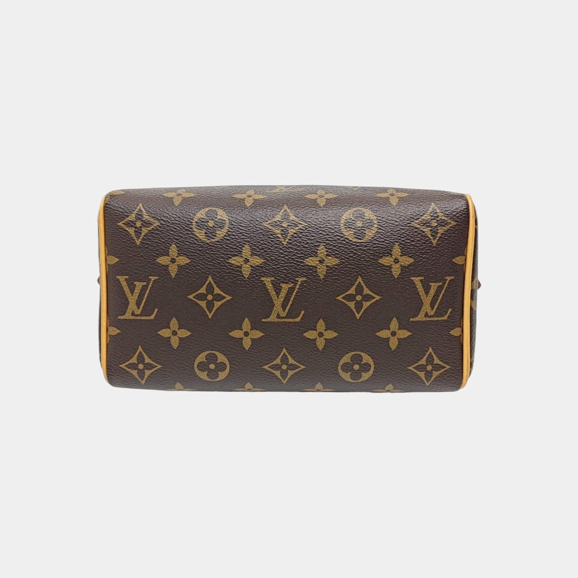 SPEEDY 20 Monogram Coated Canvas Brown
