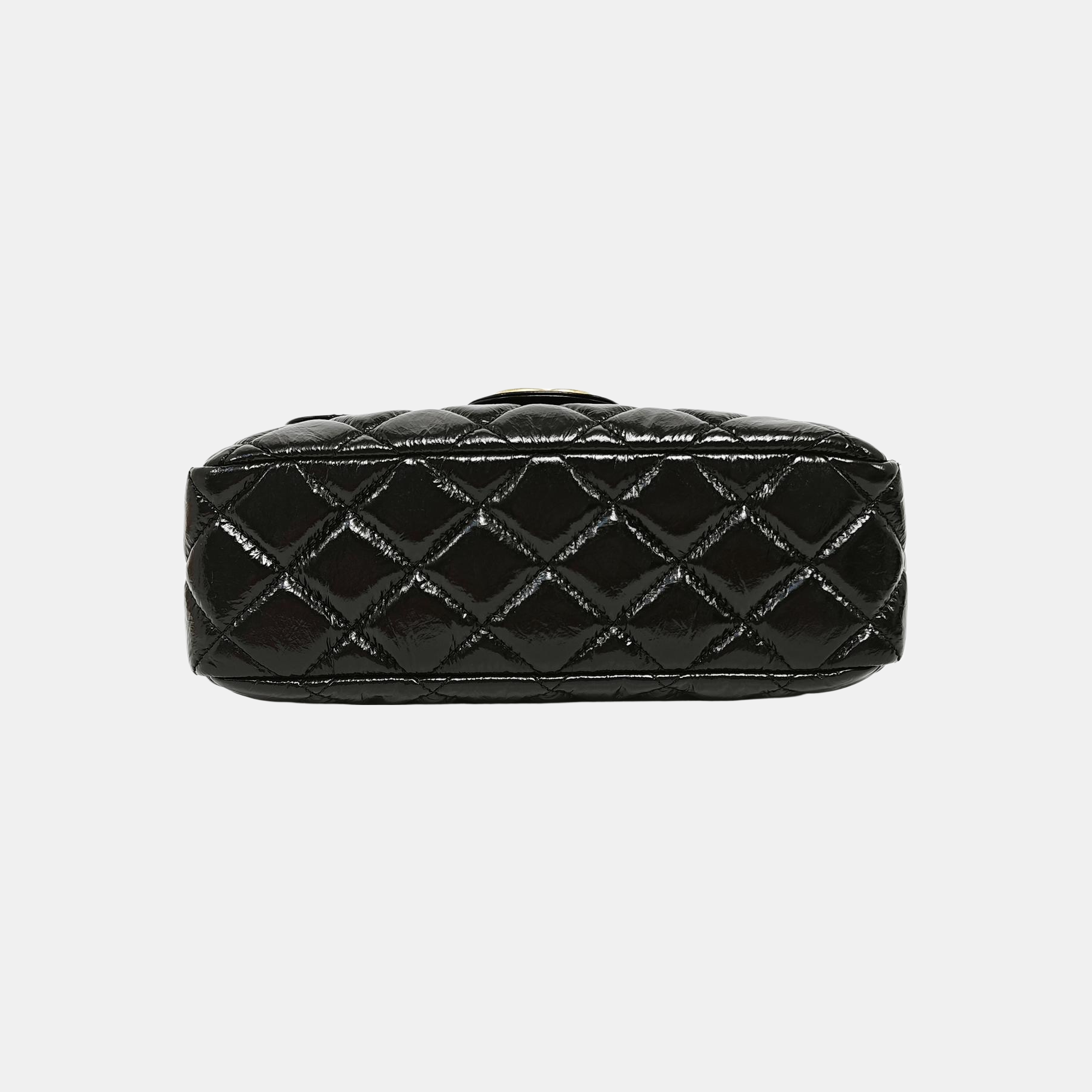 23C HOBO Medium Quilted Calfskin Black