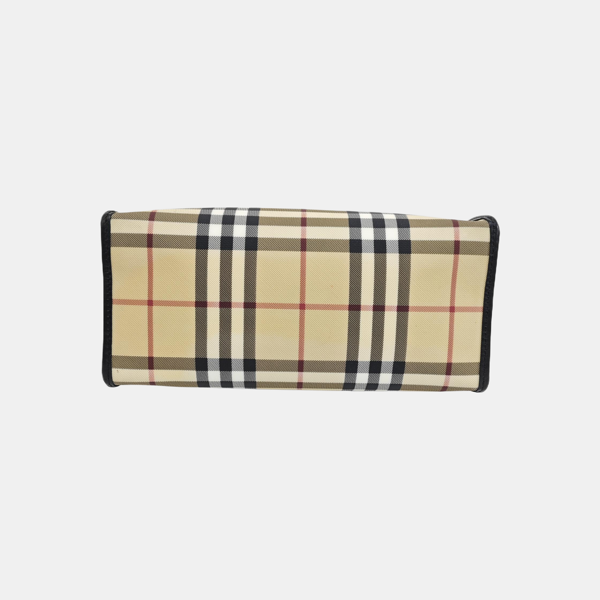 Coated Canvas Top Handle Bag Multicolor