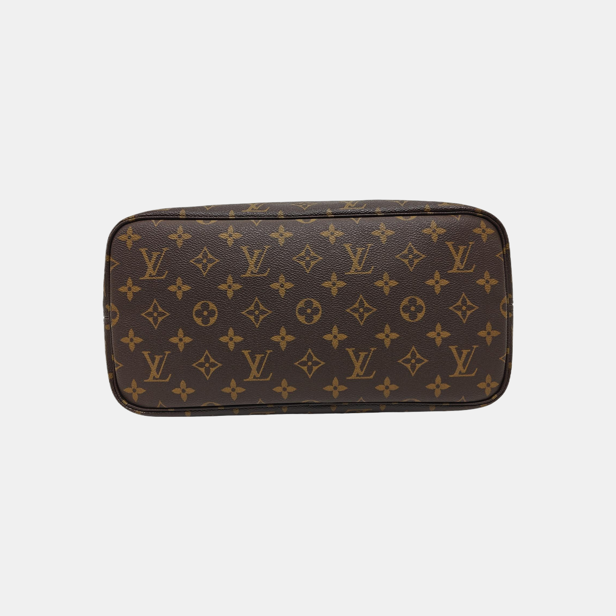 NEVERFULL MM Monogram Coated Canvas Brown