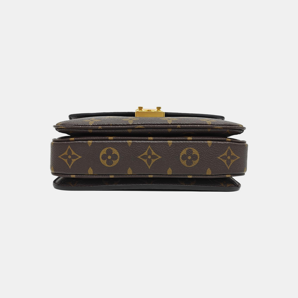 MÉTIS EAST WEST Monogram Coated Canvas Brown