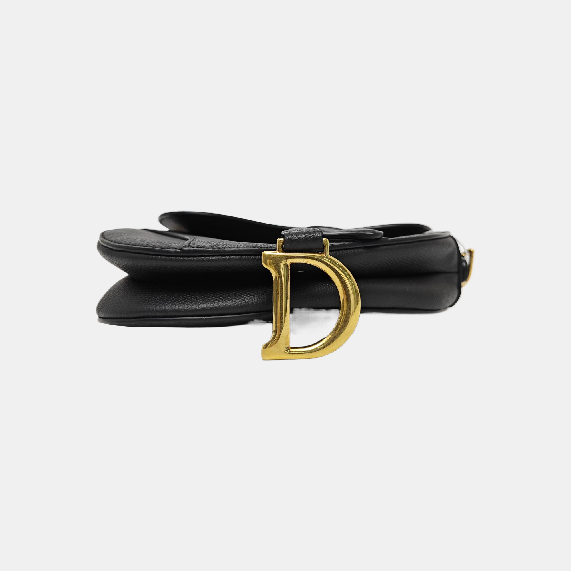 Saddle Mini Calfskin Black