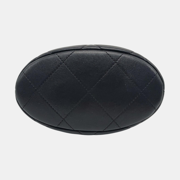 COCO LOVE Quilted Lambskin Black