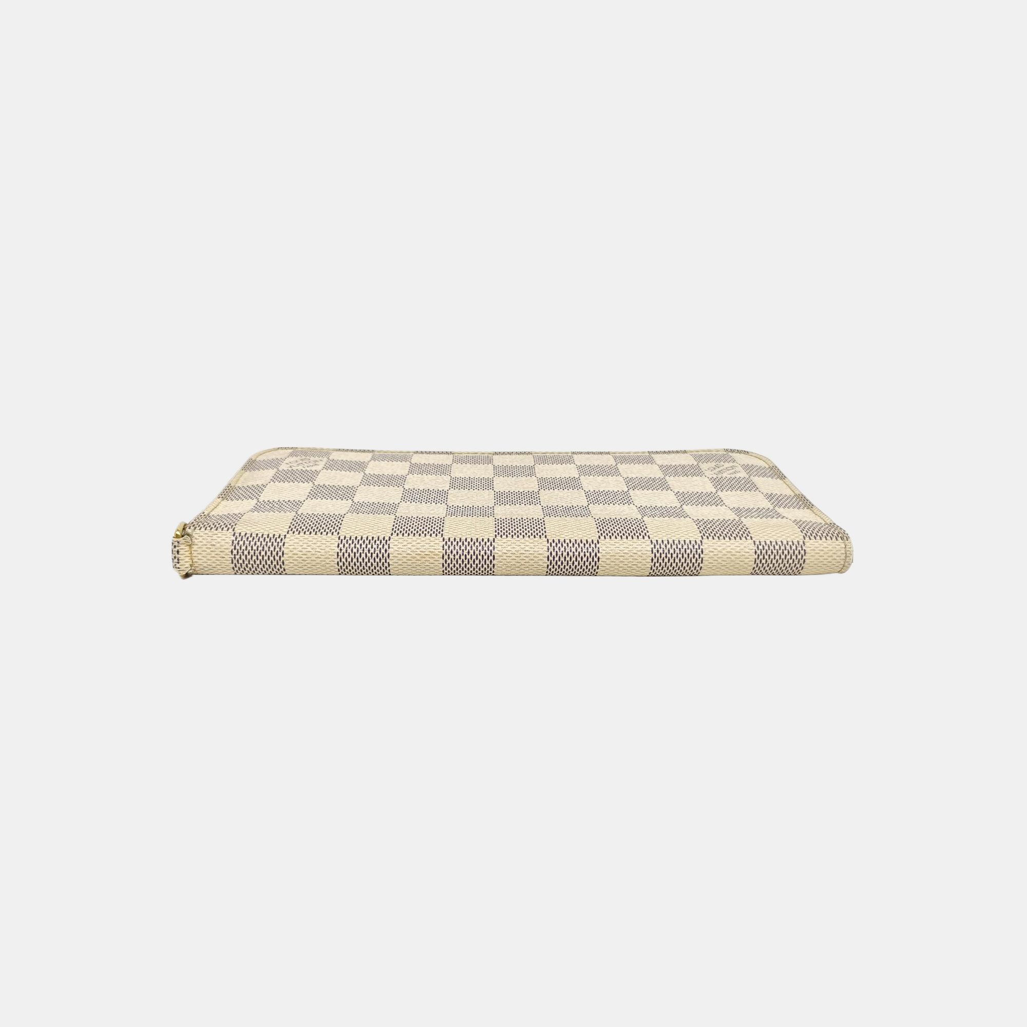 INSOLITE Damier Azur Coated Canvas White Wallet