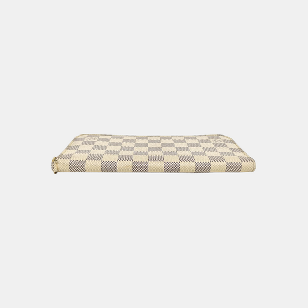 INSOLITE Damier Azur Coated Canvas White Wallet