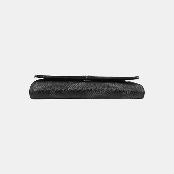 Damier Graphite Coated Canvas Key Pouch Black