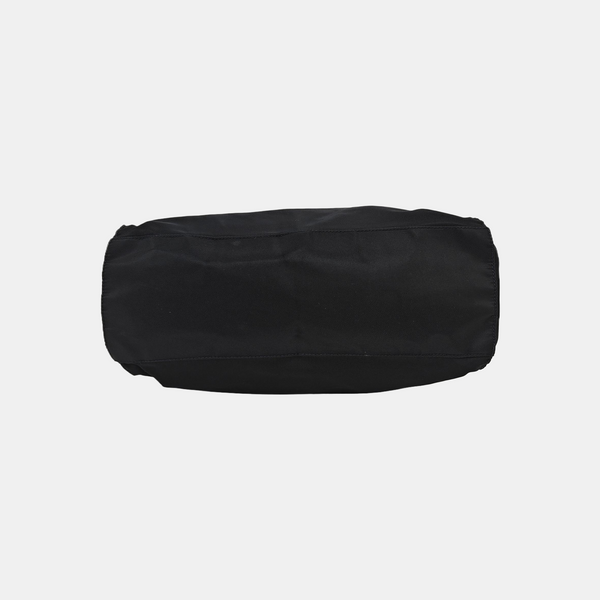 Bolso de mano de nailon negro