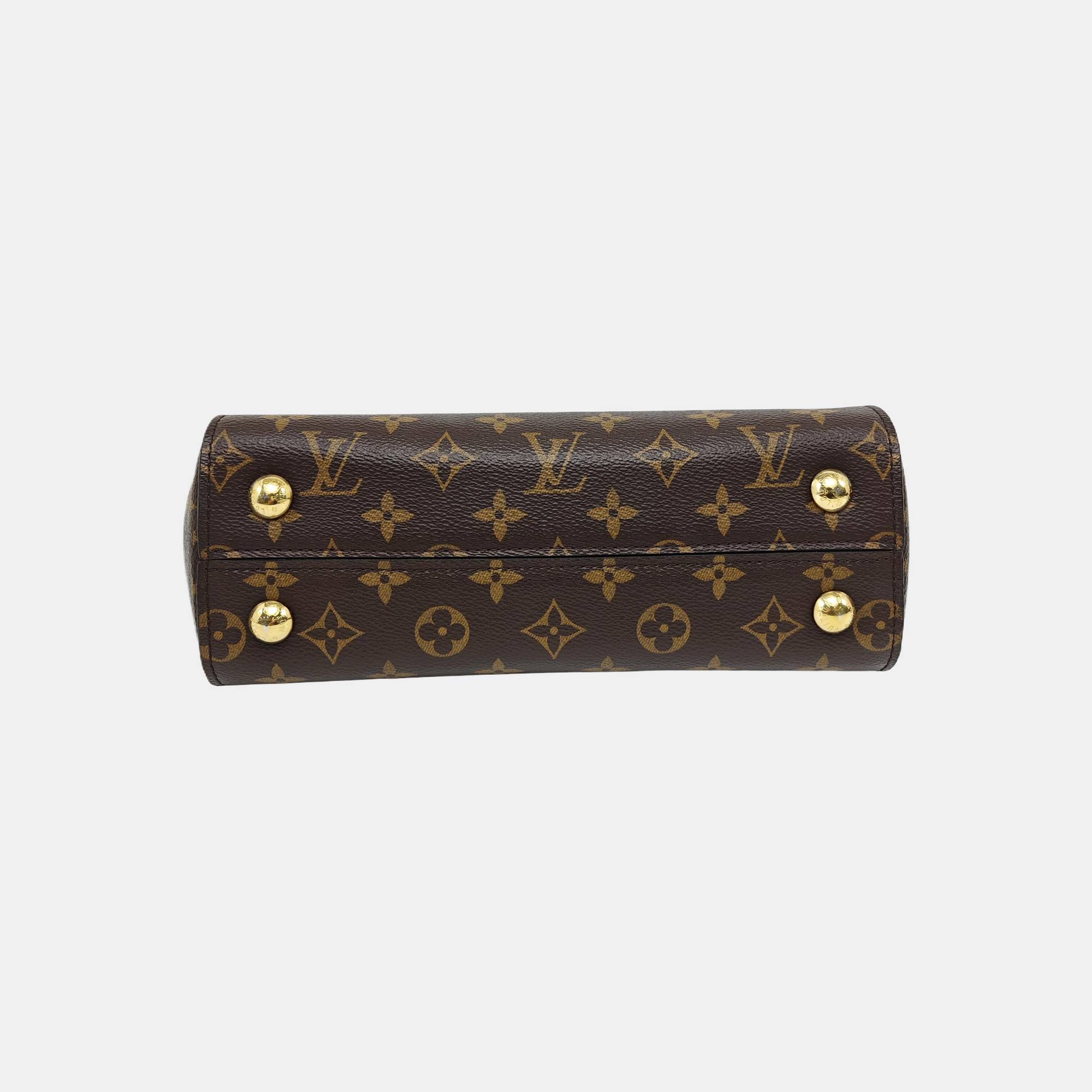 CLUNY Monogram Coated Canvas Brown