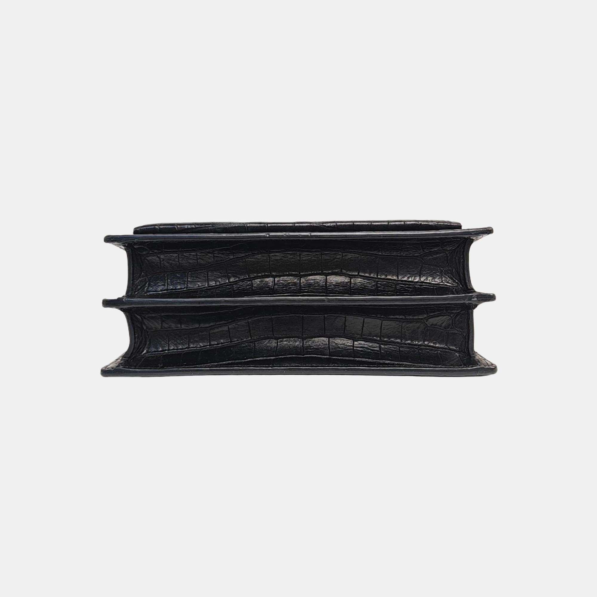 SUNSET Medium Calfskin Black