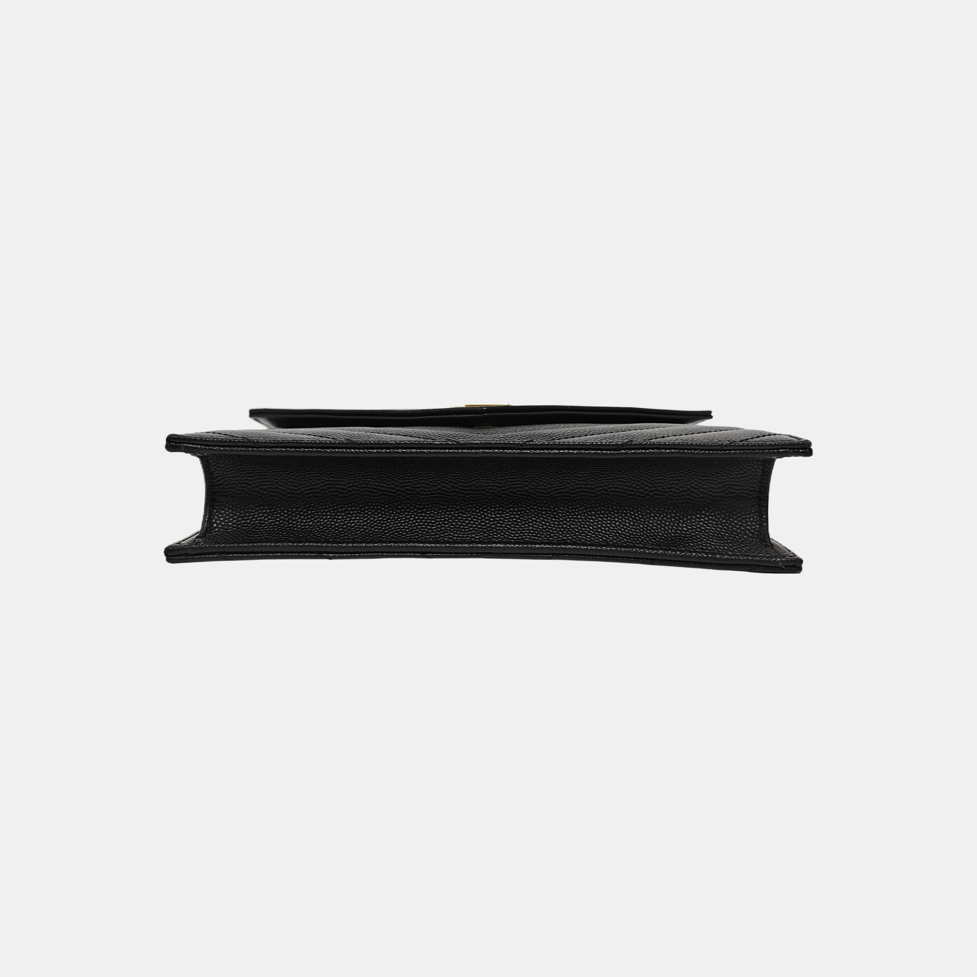 MONOGRAM Chevron Calfskin Black