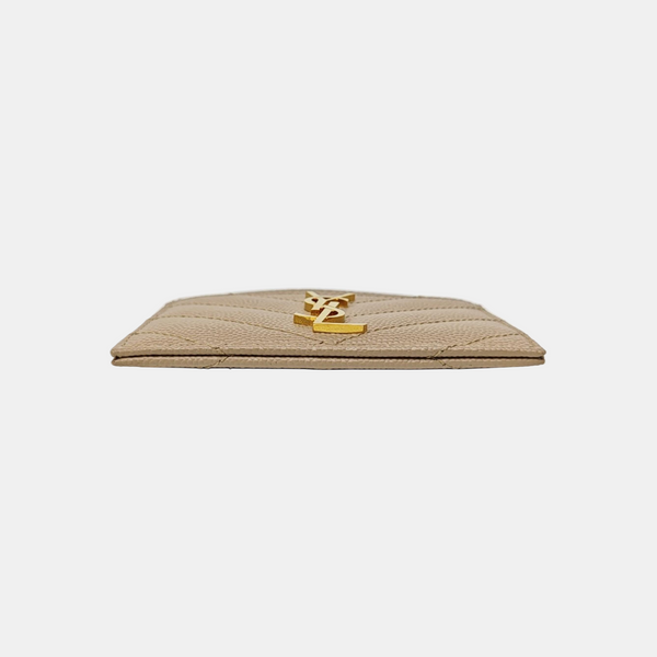 MONOGRAM Quilted Calfskin Brown Card Holder