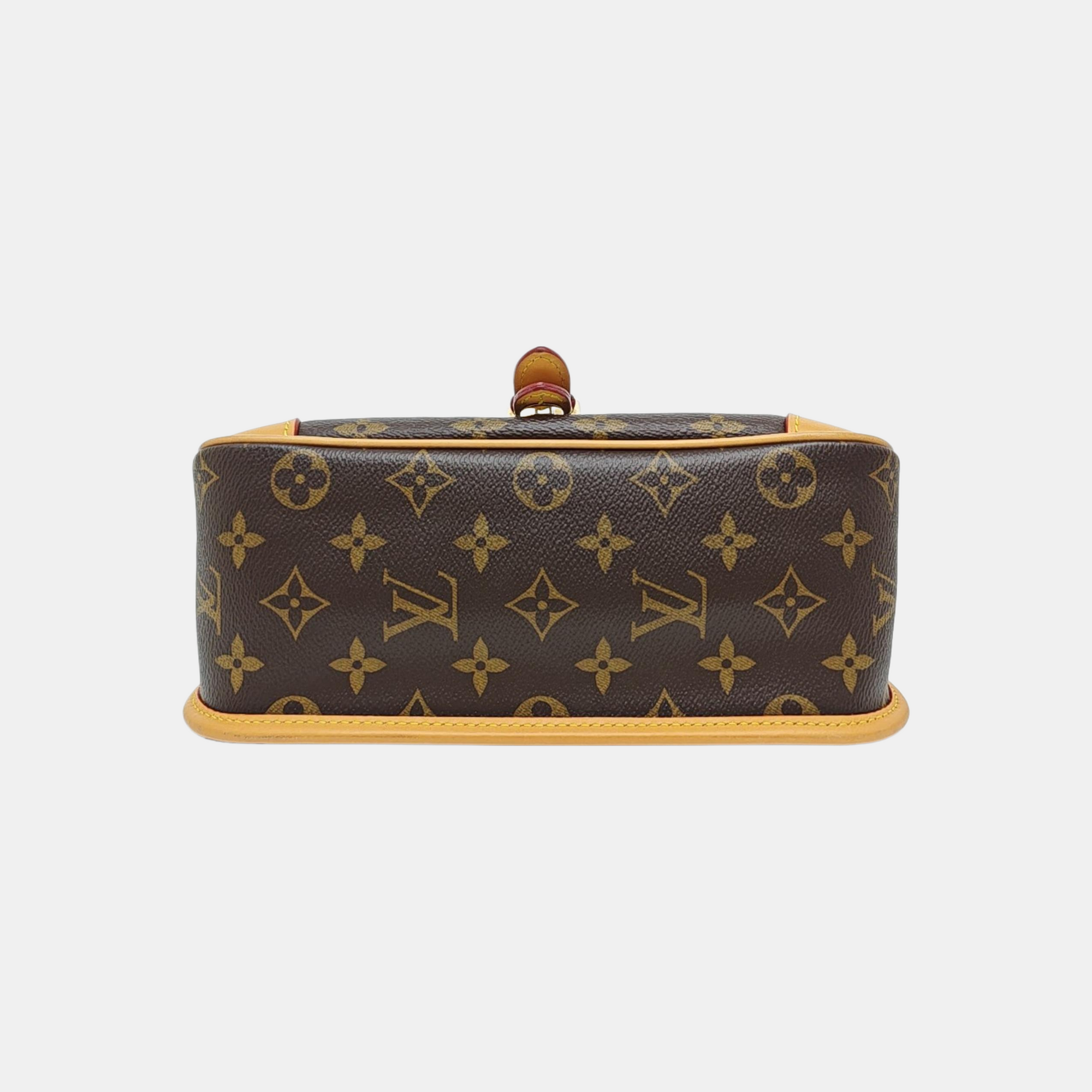 DIANE Monogram Coated Canvas Brown