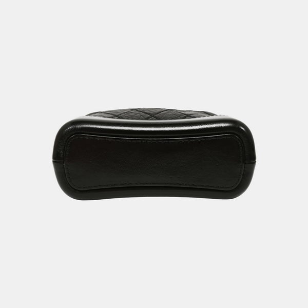 GABRIELLE Small Quilted Calfskin Black