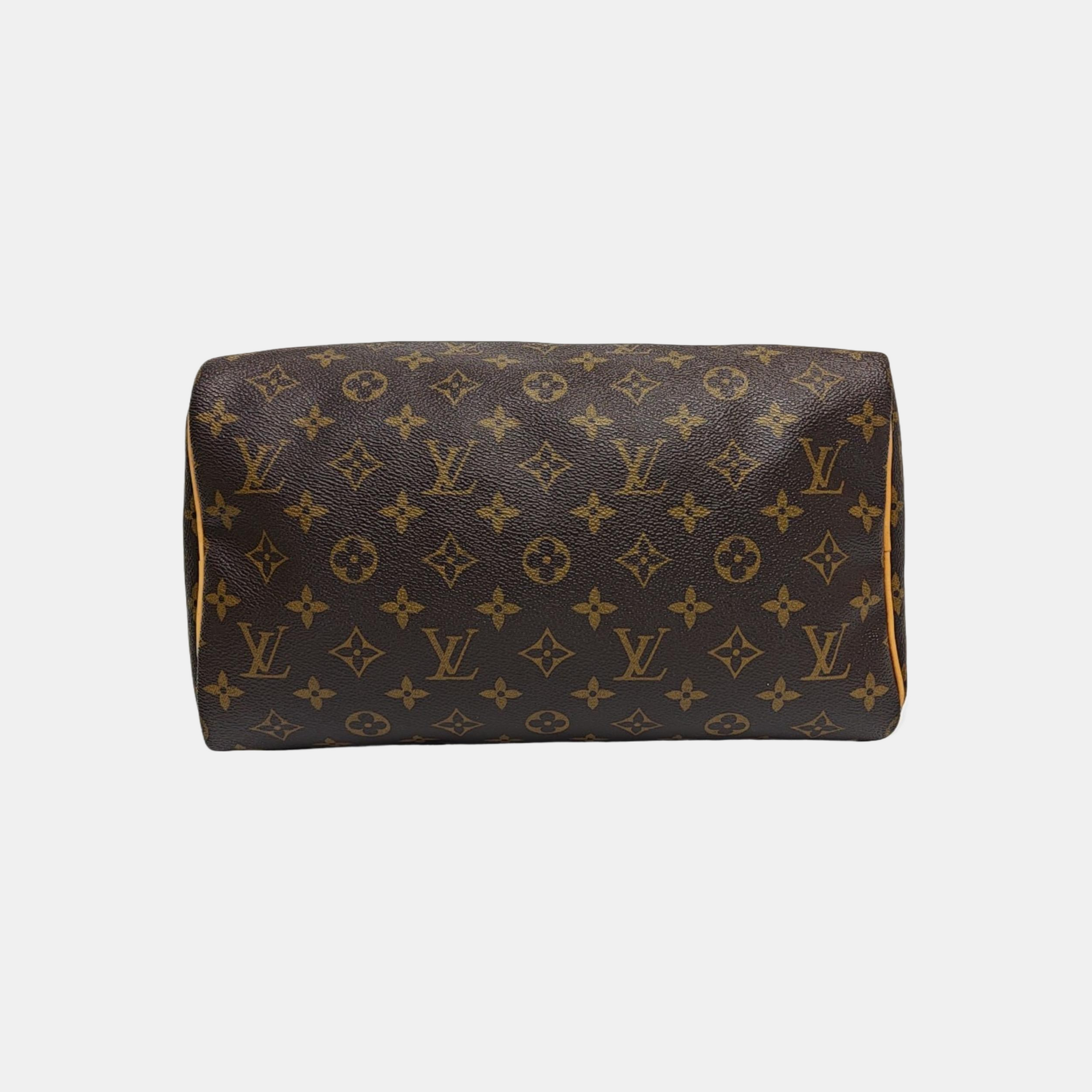 SPEEDY 30 Lona revestida Monogram marrón