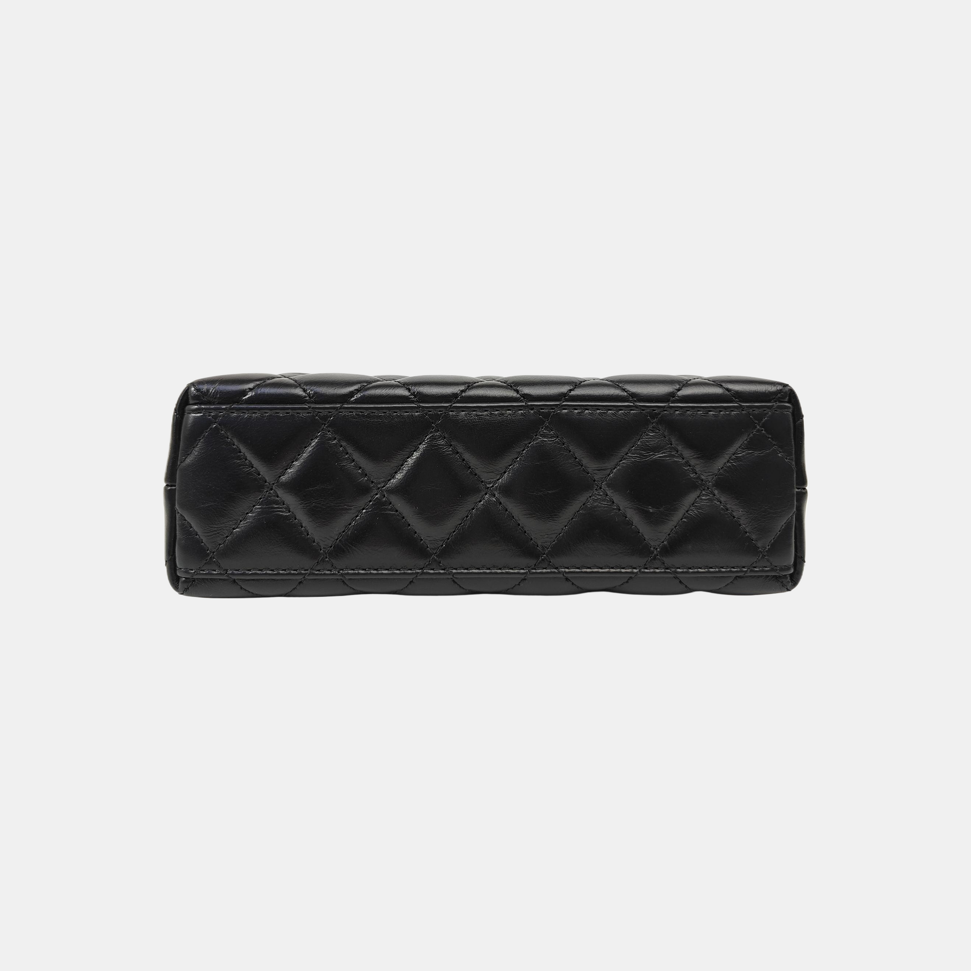 KELLY Mini Quilted Calfskin Black