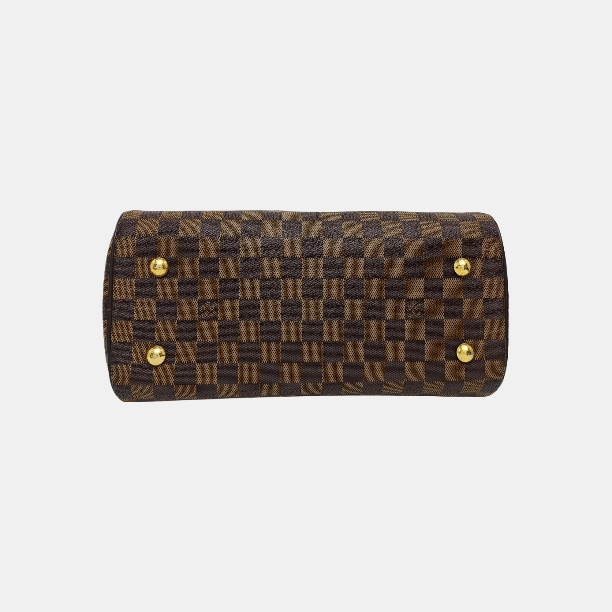 DUOMO Damier Ebene Coated Canvas Brown