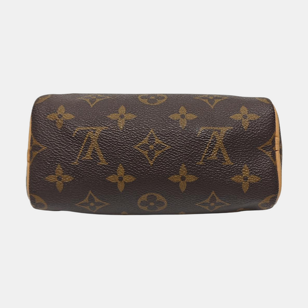 SPEEDY Nano Monogram Coated Canvas Brown