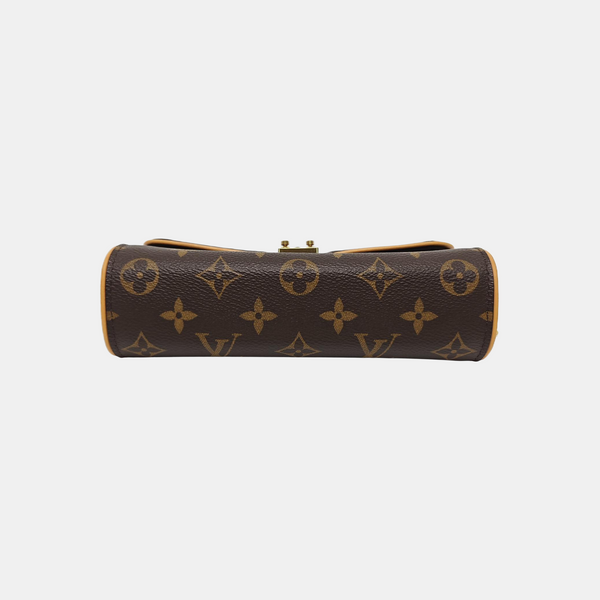 Pochette Camille Monogram Coated Canvas Brown