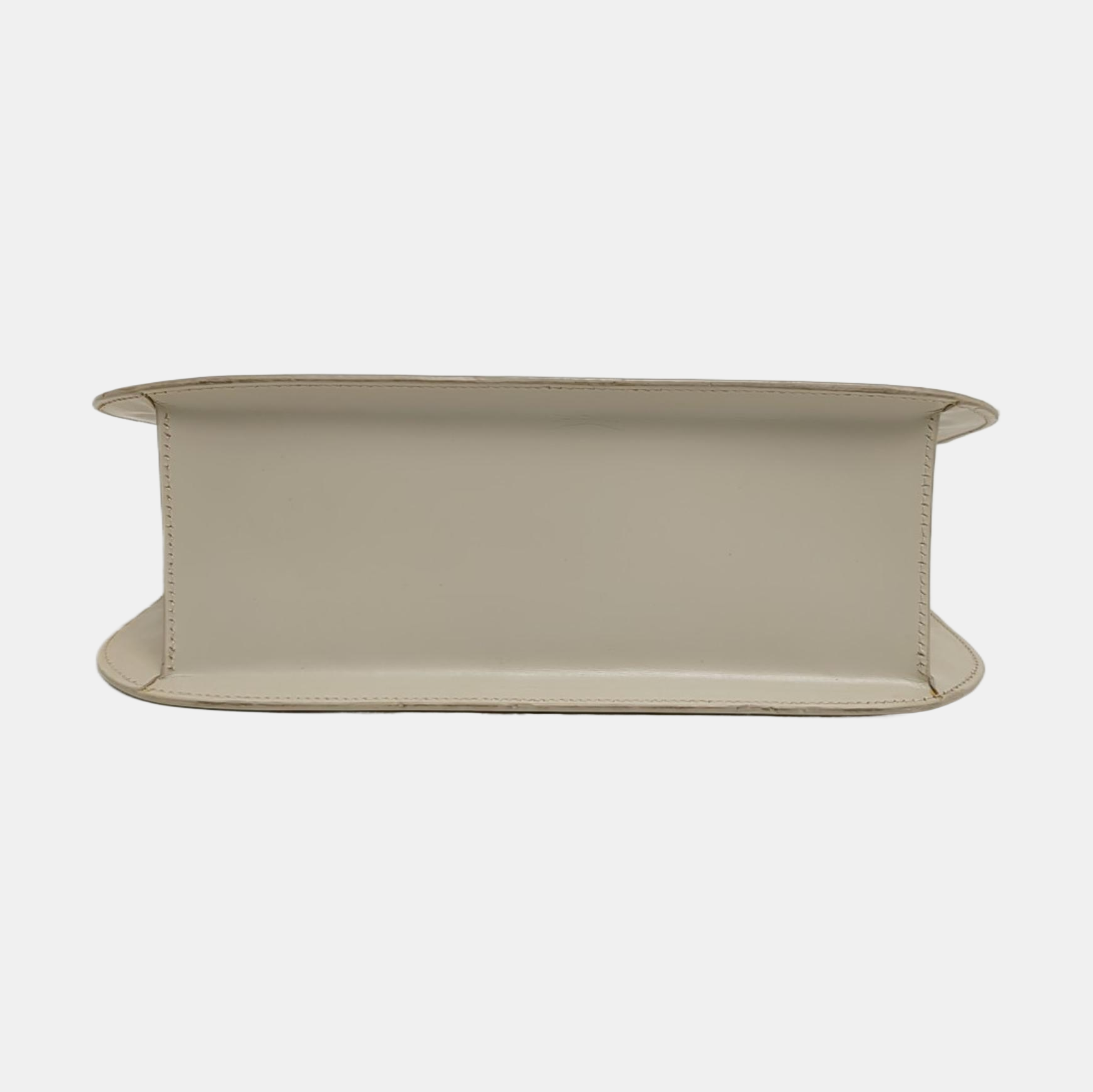 Suede Top Handle Bag Beige
