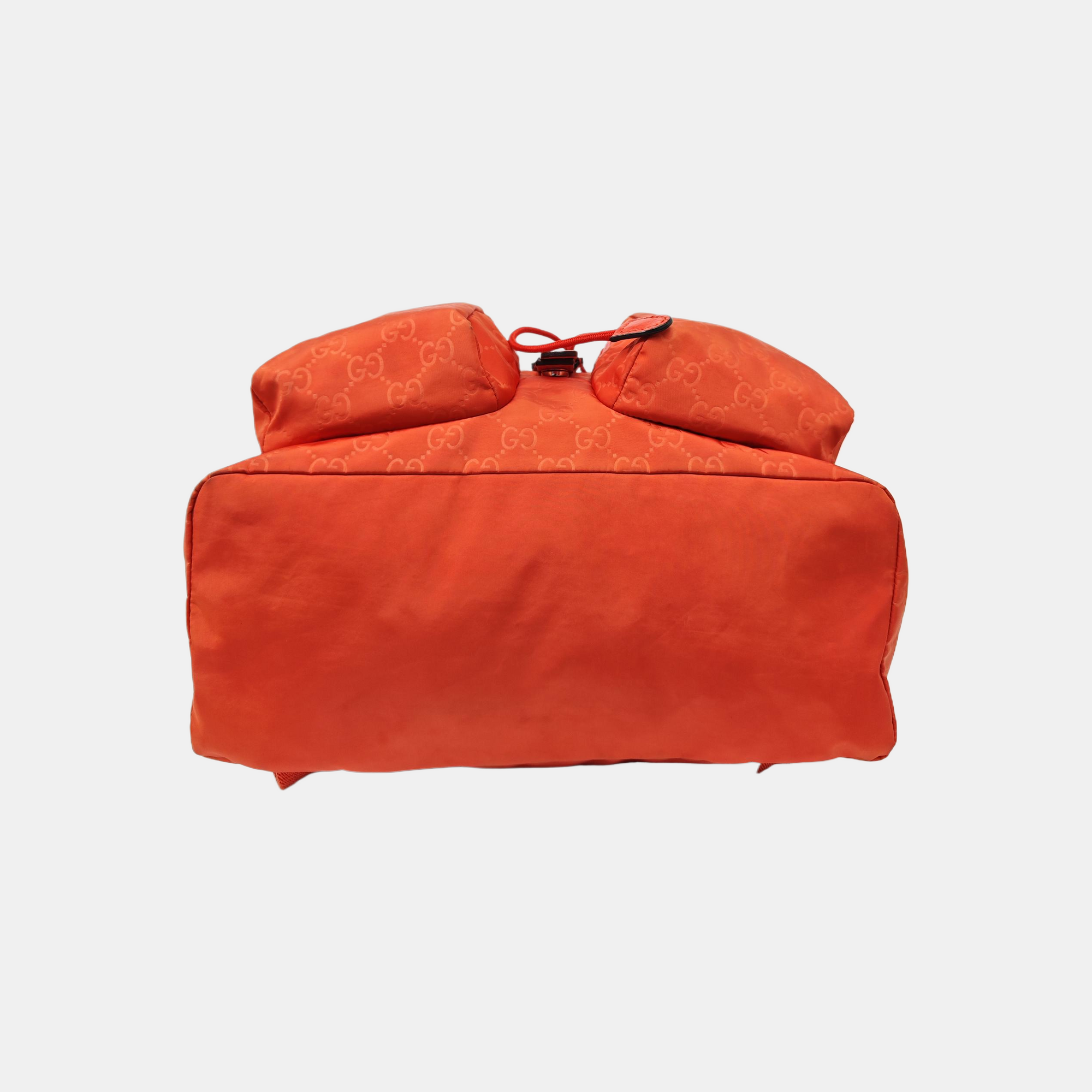 Monogram Nylon Backpack Red