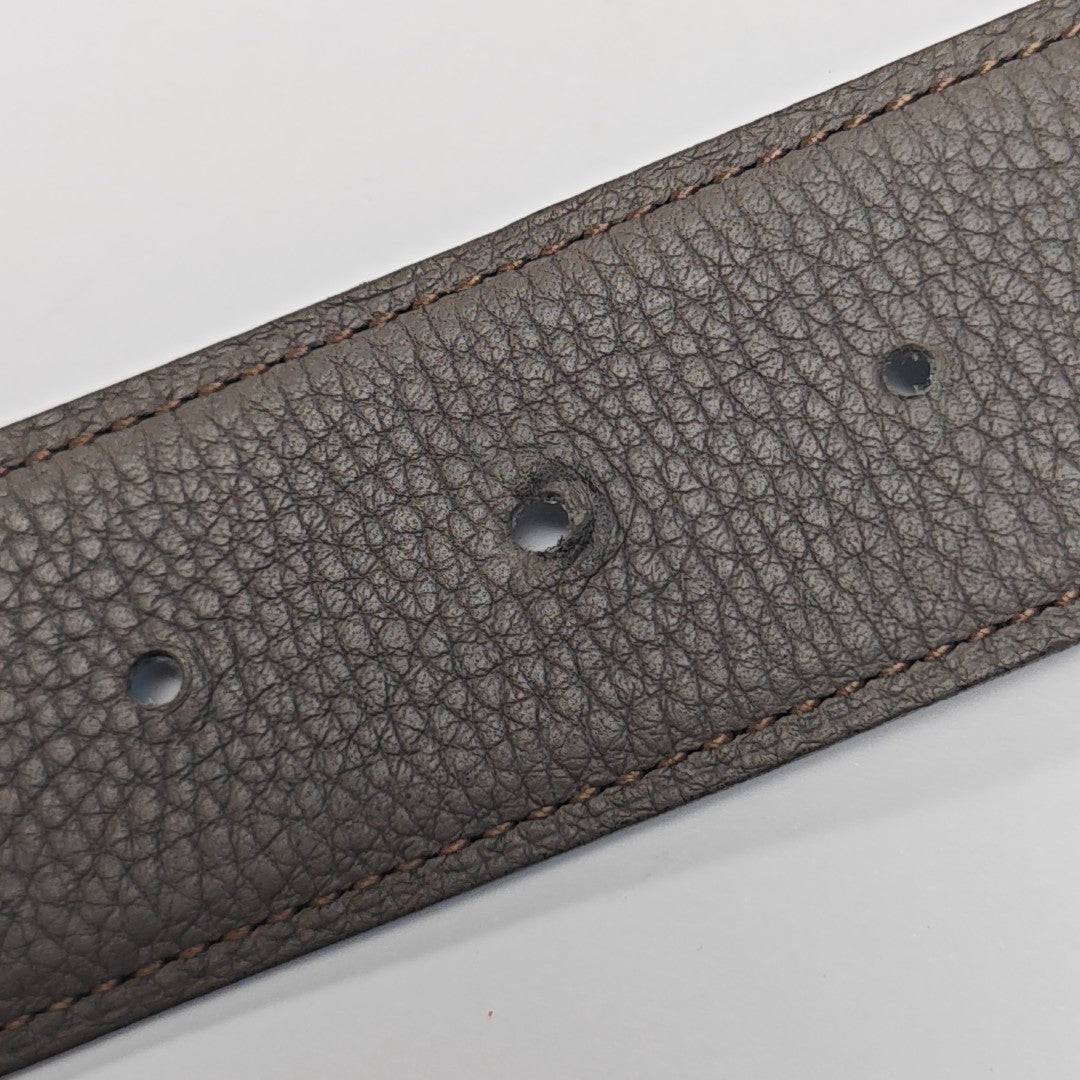 Leather Belt Gray