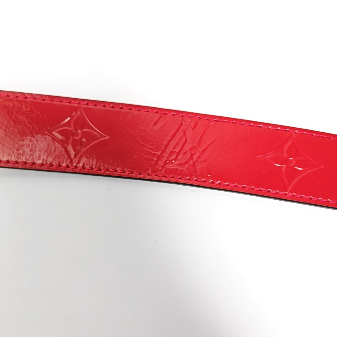 Leather Belt Red