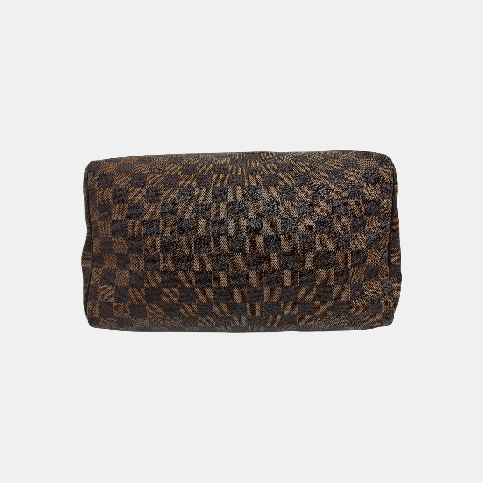 SPEEDY 30 Damier Ebene Coated Canvas Brown