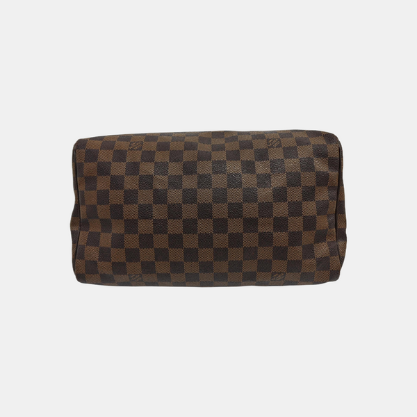 SPEEDY 30 Damier Ebene Coated Canvas Brown