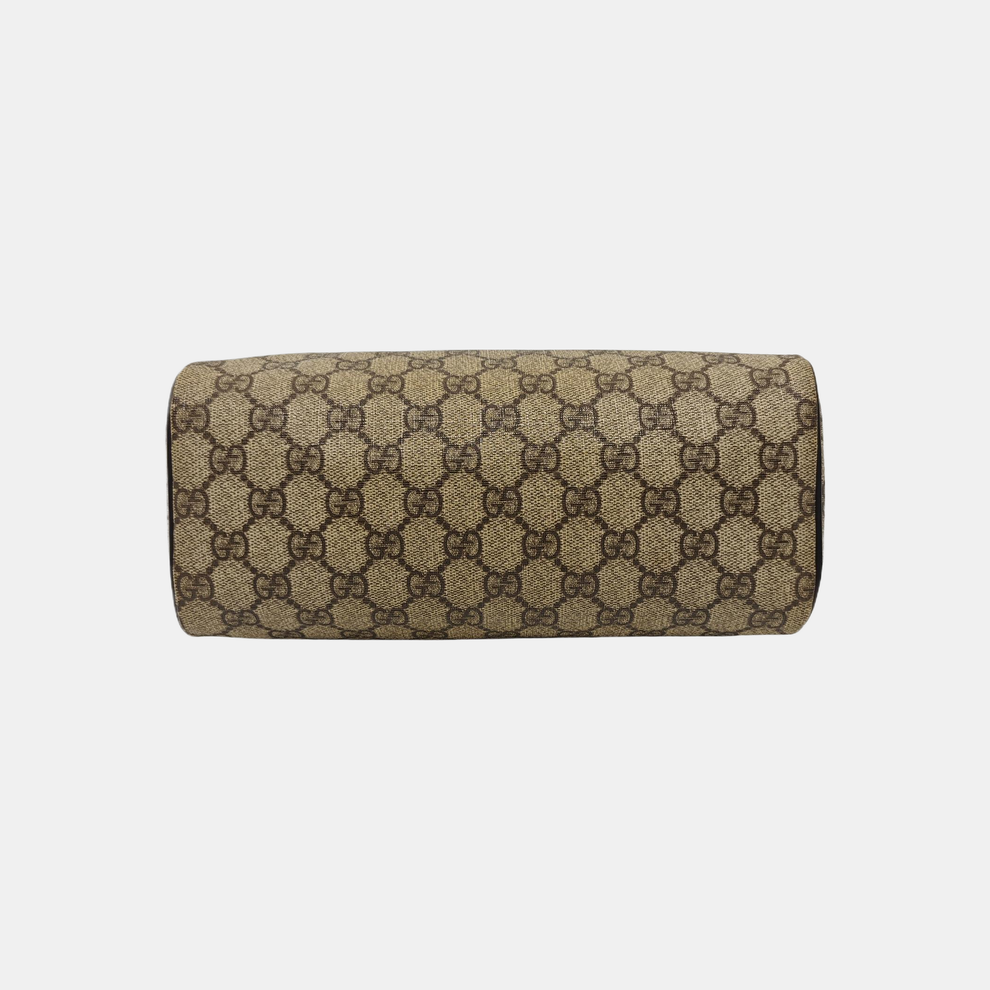 Monogram Coated Canvas Clutch Brown