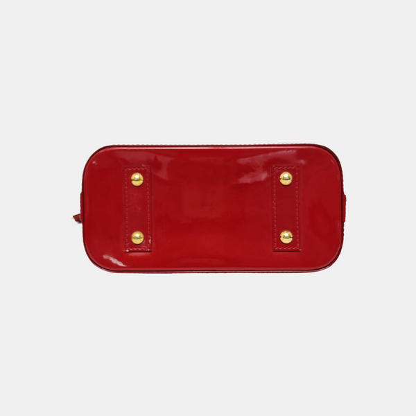 ALMA BB Monogram Patent Leather Red