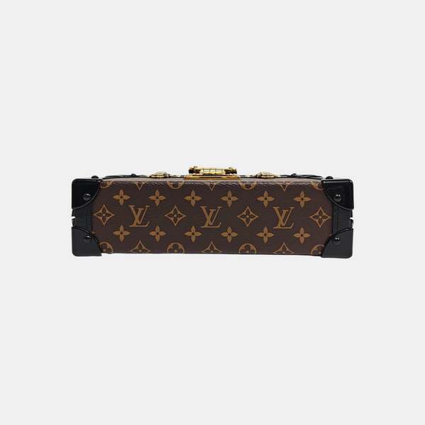 PETITE MALLE Monogram Coated Canvas Brown