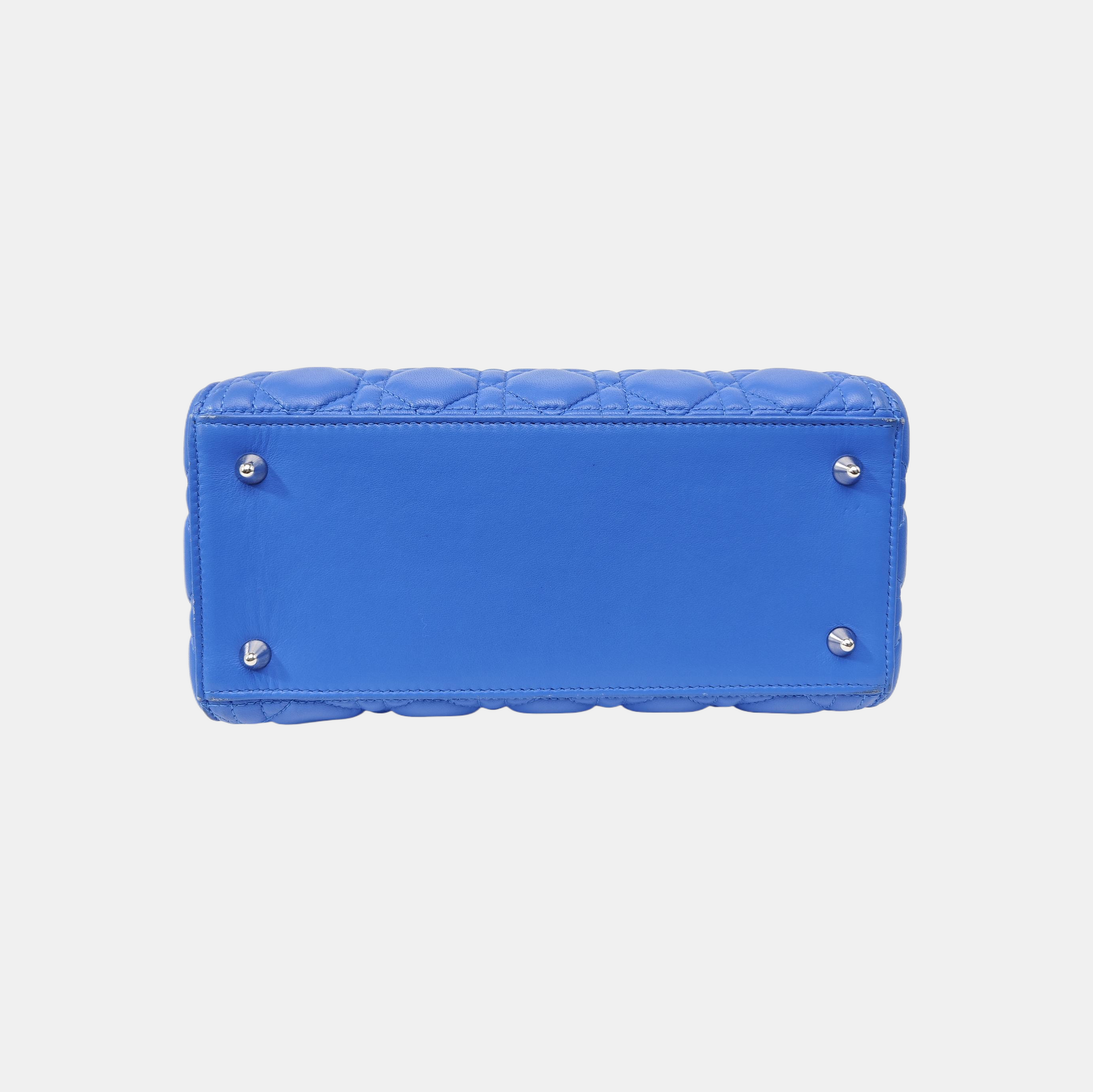Lady Dior Medium Cannage Lambskin Blue