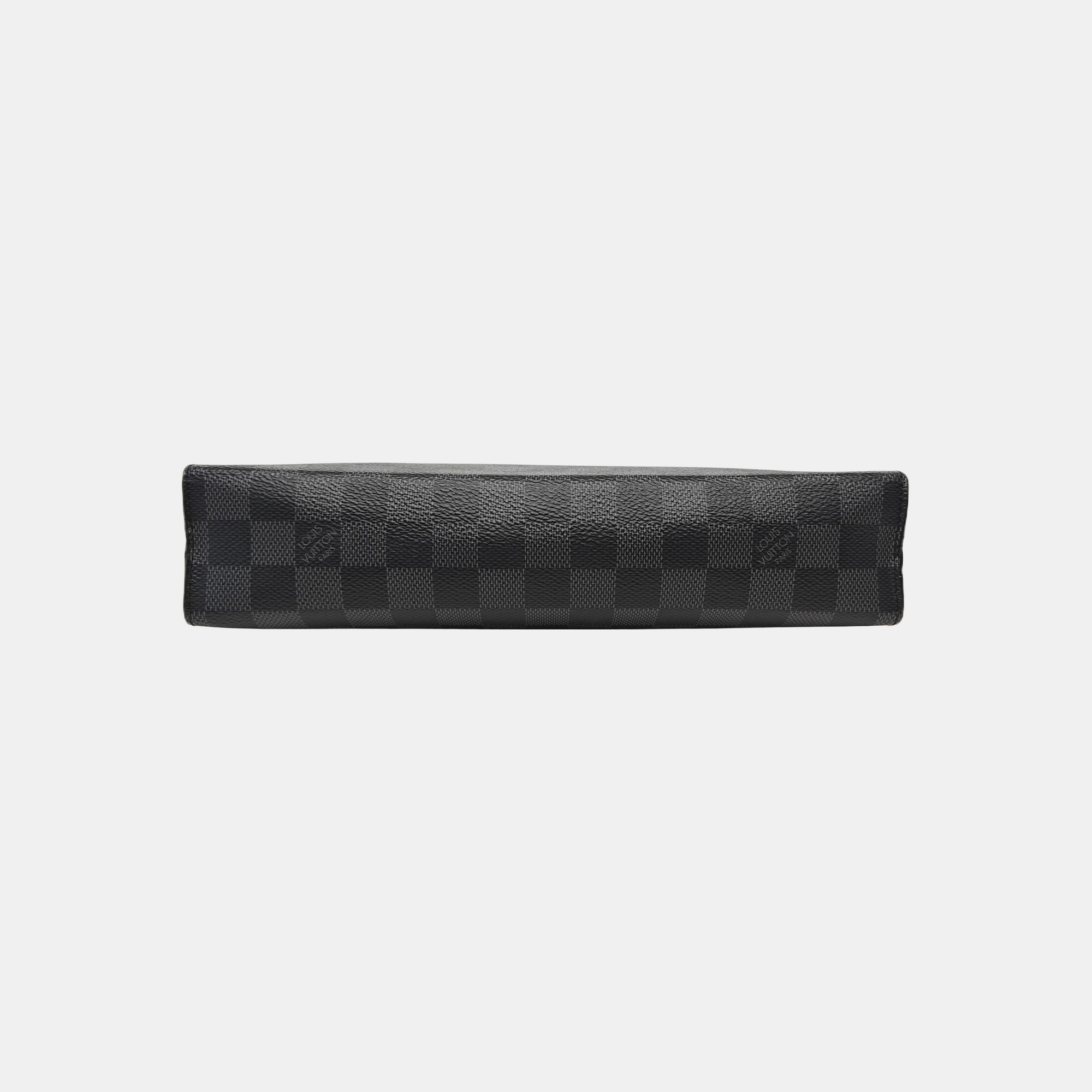 Pochette Voyag MM Damier Graphite Coated Canvas Gray