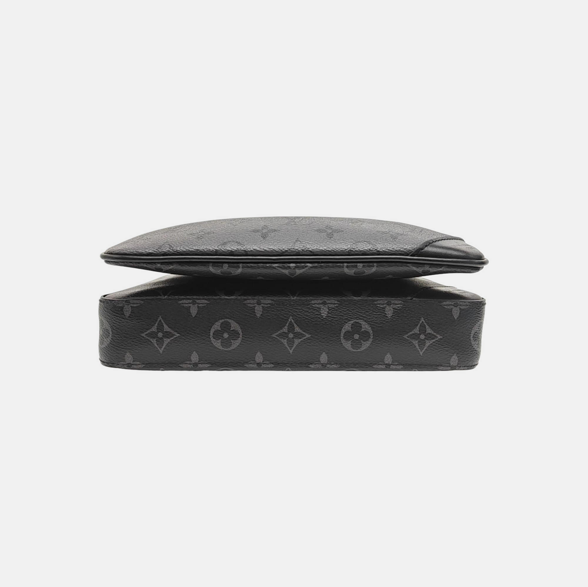 TRIO Monogram Coated Canvas Gray