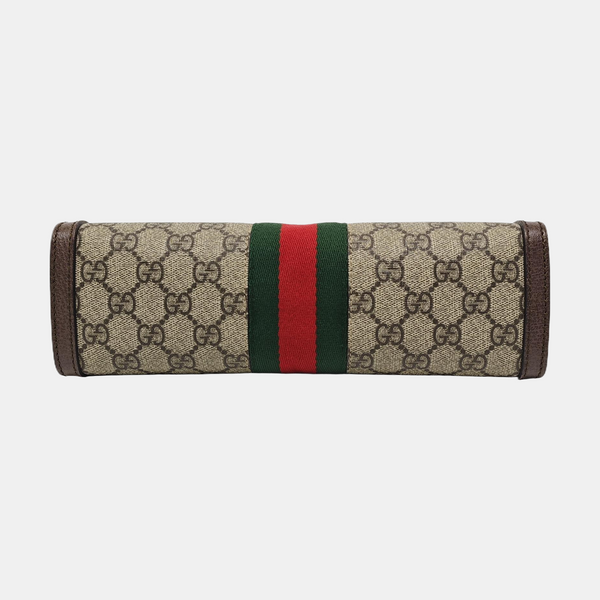 Ophidia Medium Monogram Coated Canvas Beige