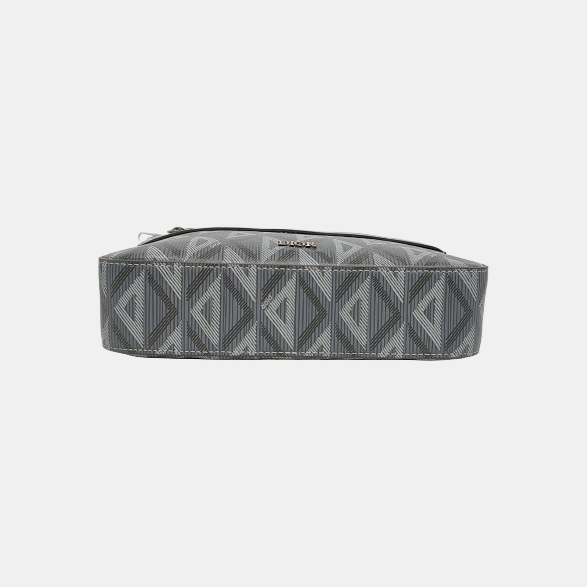 Coated Canvas Shoulder Bag Gray