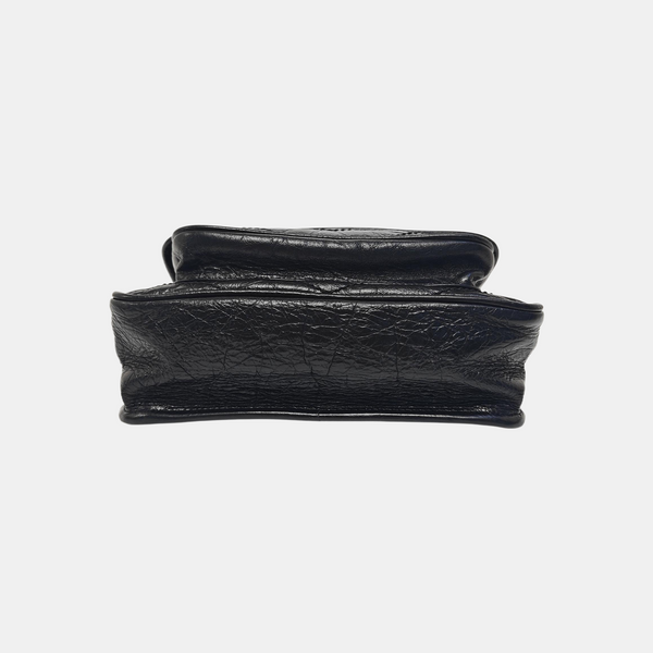 NIKI Small Chevron Calfskin Black