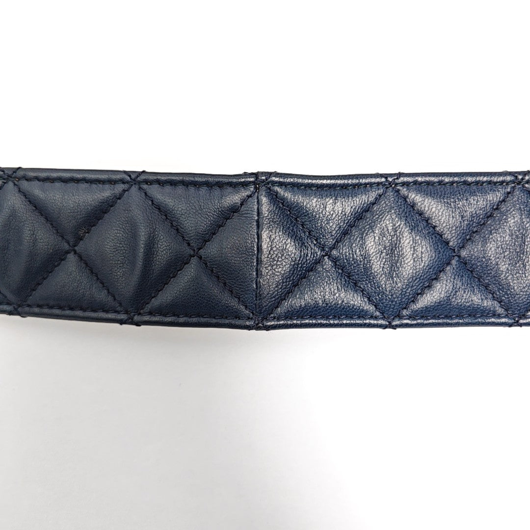 Leather Belt Blue