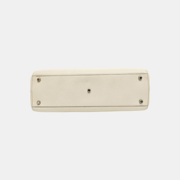 Zumi Medium Calfskin White